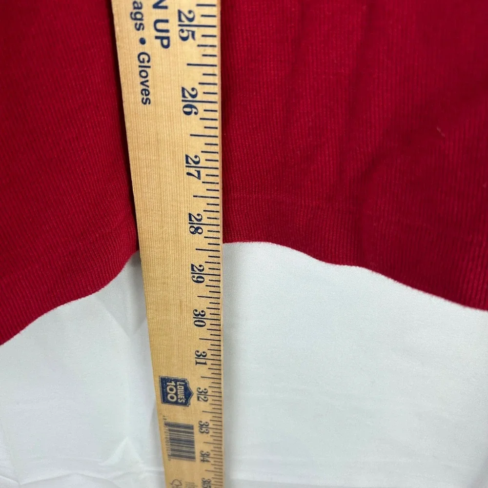 Polo Ralph Lauren Mens Red Cotton Estate‎ Rib Quarter Zip Pullover Sweatshirt XL